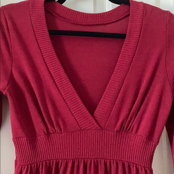 Plunge Sweater Dress - Picture 2 of 2